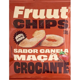 Maçã Crocante com sabor Canela embalagem 20 g - Fruut