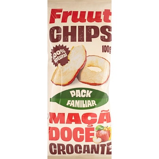 Chips Maçã Doce Crocante embalagem 100 g - Fruut