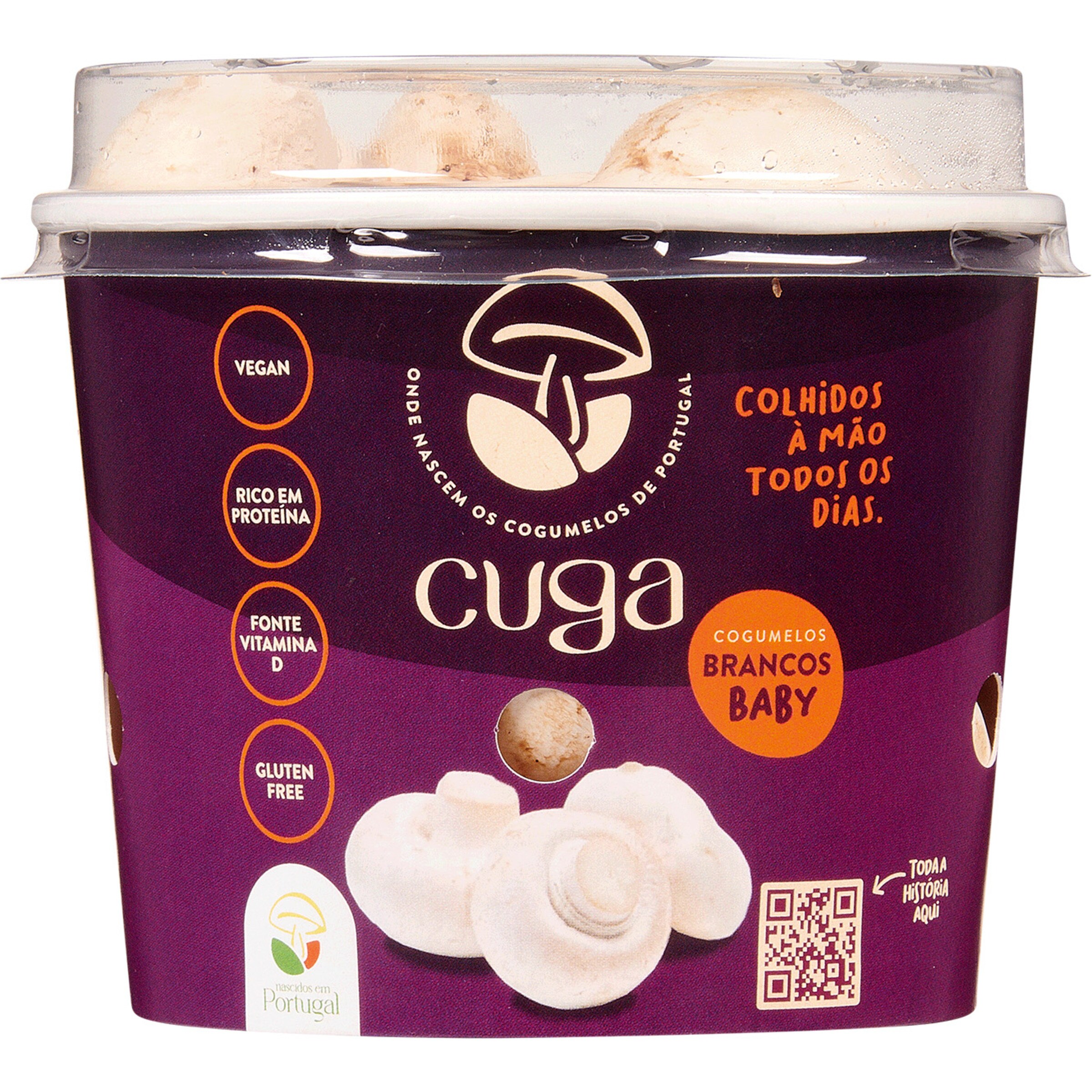 Cogumelos Brancos Baby Button embalagem 180 g