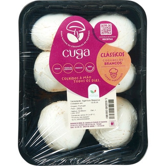 Cogumelos Brancos Premium embalagem 250 g