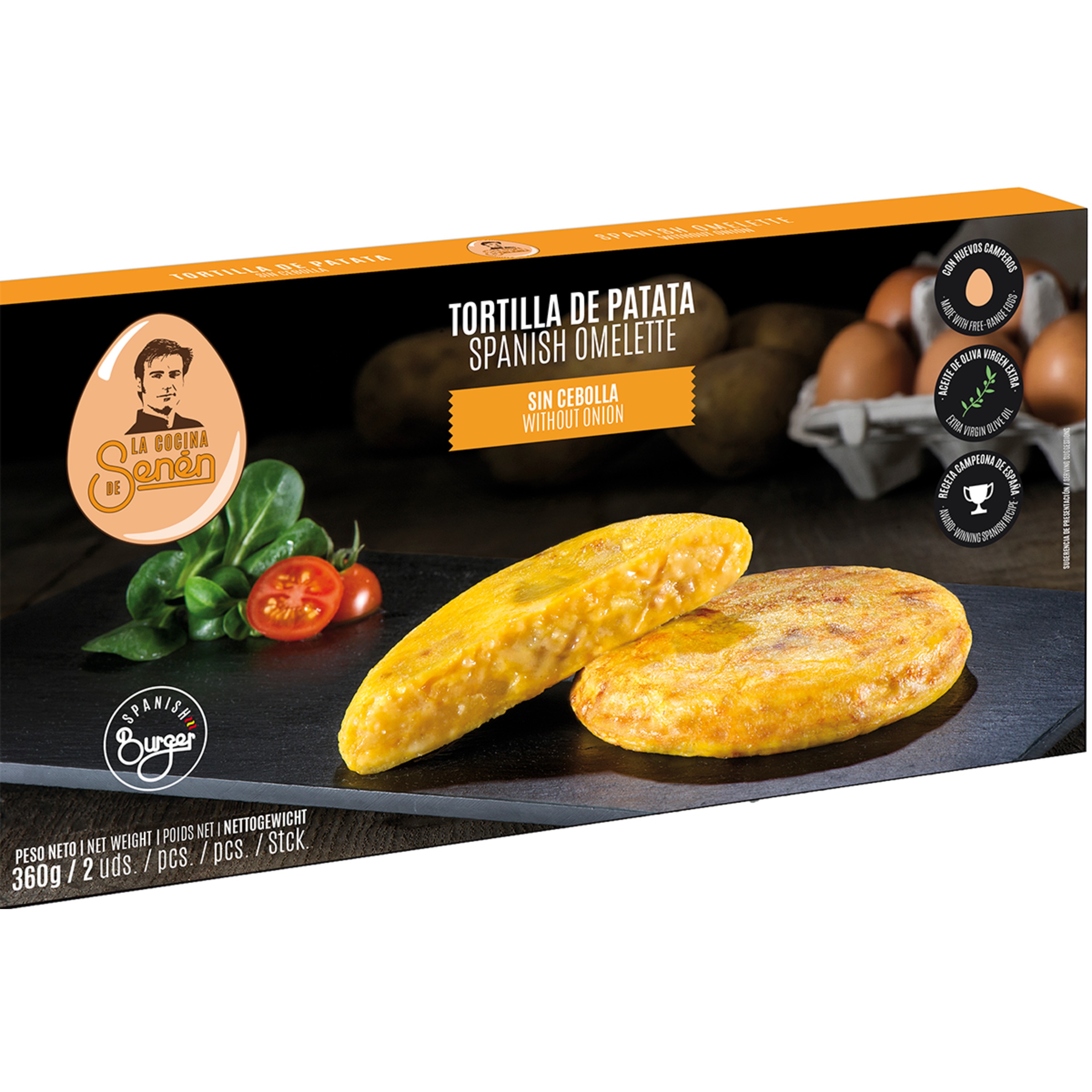 Mini Tortilha de Batata sem Cebola embalagem 360 g