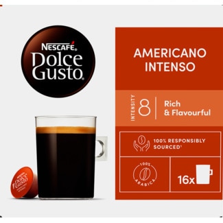 Cápsulas de Café Espresso Americano Intenso embalagem 16 unidades - Nescafé Dolce Gusto