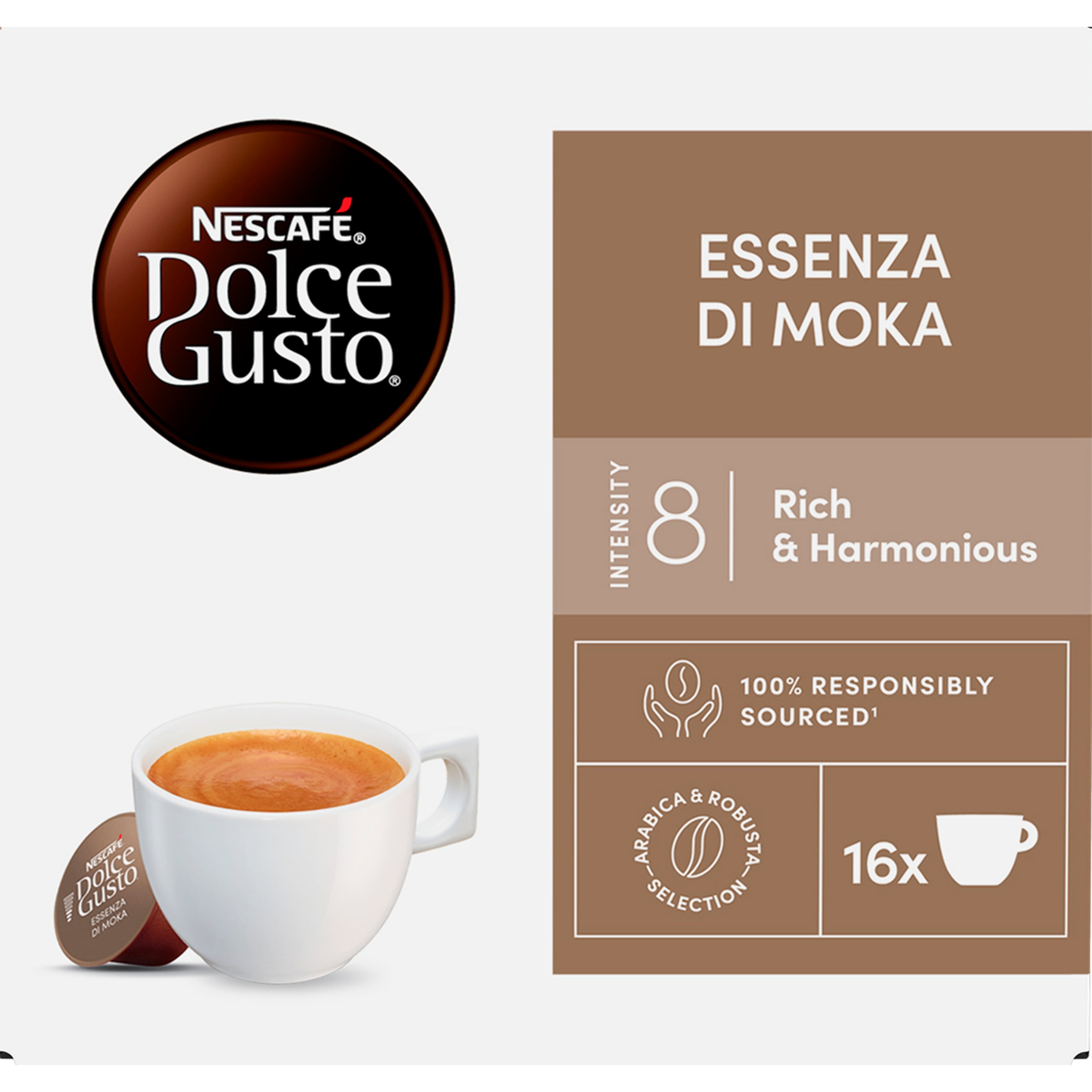 Cápsula de Café Essenza Di Moka embalagem 16 unidades