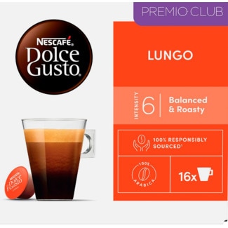 Cápsula de Café Espresso Longo embalagem 16 unidades - Nescafé Dolce Gusto