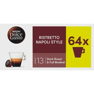 Cápsula de Café Espresso Ristretto Napoli Style embalagem 64 - Nescafé Dolce Gusto