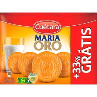Bolachas Maria Leve 4 Pague 3 embalagem 800 g - Cuétara Oro