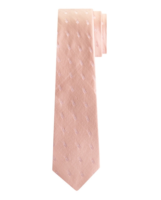 Imagen 0 de Corbata de hombre de seda con motivos sobre espiga.