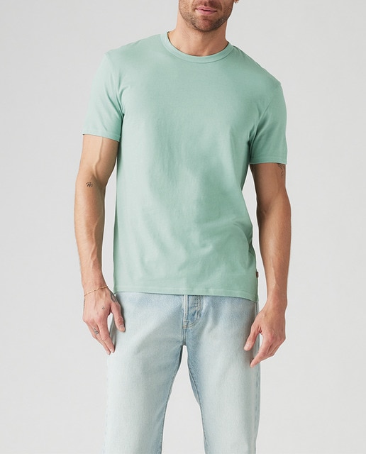Imagen 0 de Camiseta de hombre de manga corta con cuello redondo