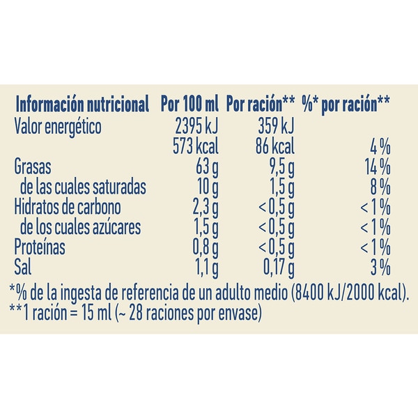 Mayonnaise Kopfsteher gluten- und laktosefrei Behälter 430 ml