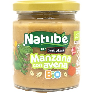 tarrito de manzana con avena ecológico sin gluten desde 6 meses envase 220 g - Natube Bio
