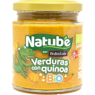 tarrito de verduras con quinoa ecológico sin gluten desde 6 meses tarro 220 g - Natube Bio