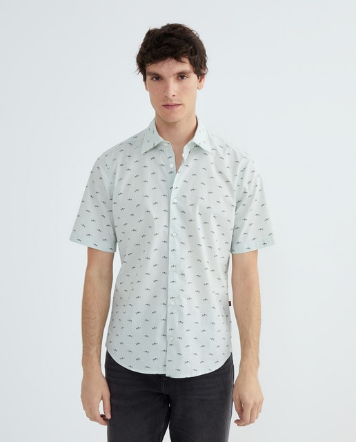 Imagem 0 de Camisa de Algodão com Manga Curta