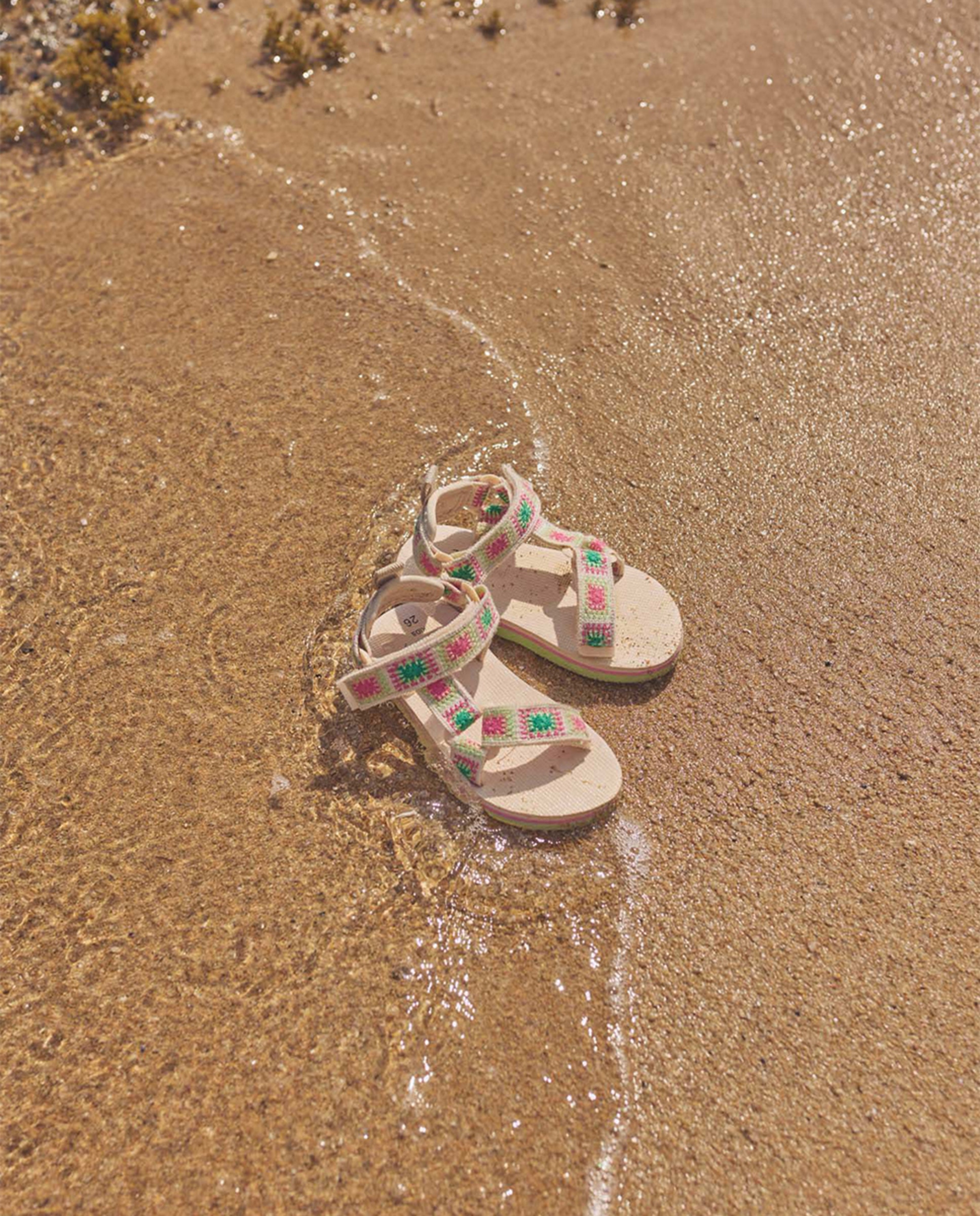 Sandálias com Tiras de Velcro Multicolor-1