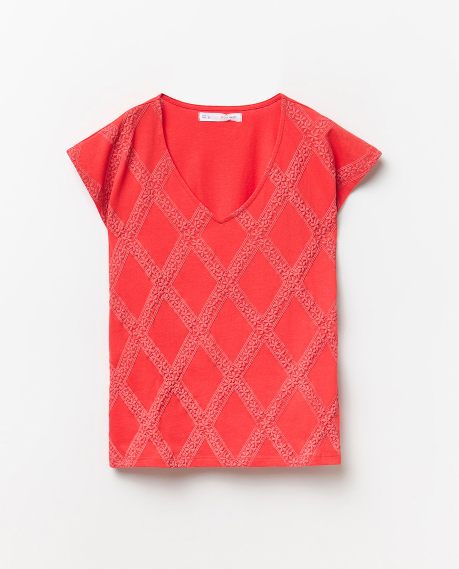 T-shirt Puff Estampado Vermelho-5