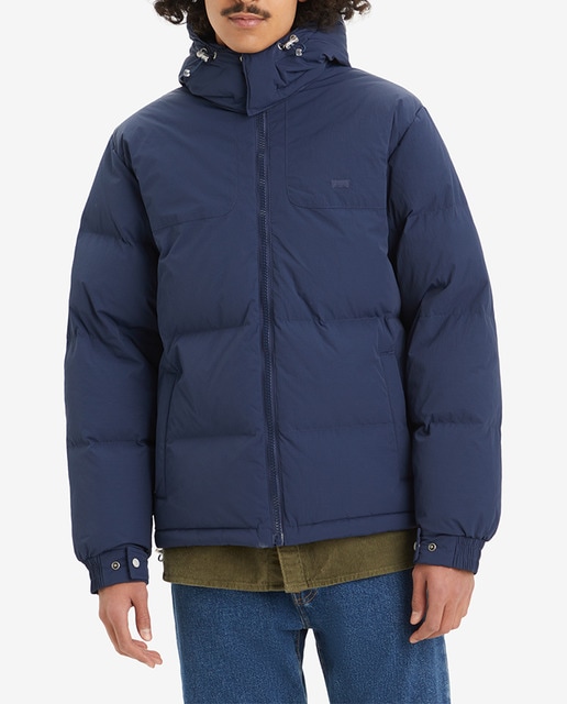 Imagen 0 de Plumífero de hombre acolchado con capucha y cierre con cremallera