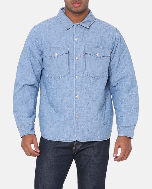 Imagen 0 de Cazadora vaquera de hombre lisa fit regular