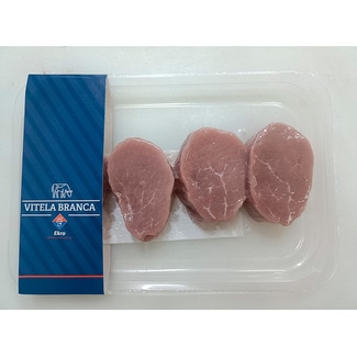 Medalhões Vitela Branca Skin Peso Aproximado embalagem 250 g