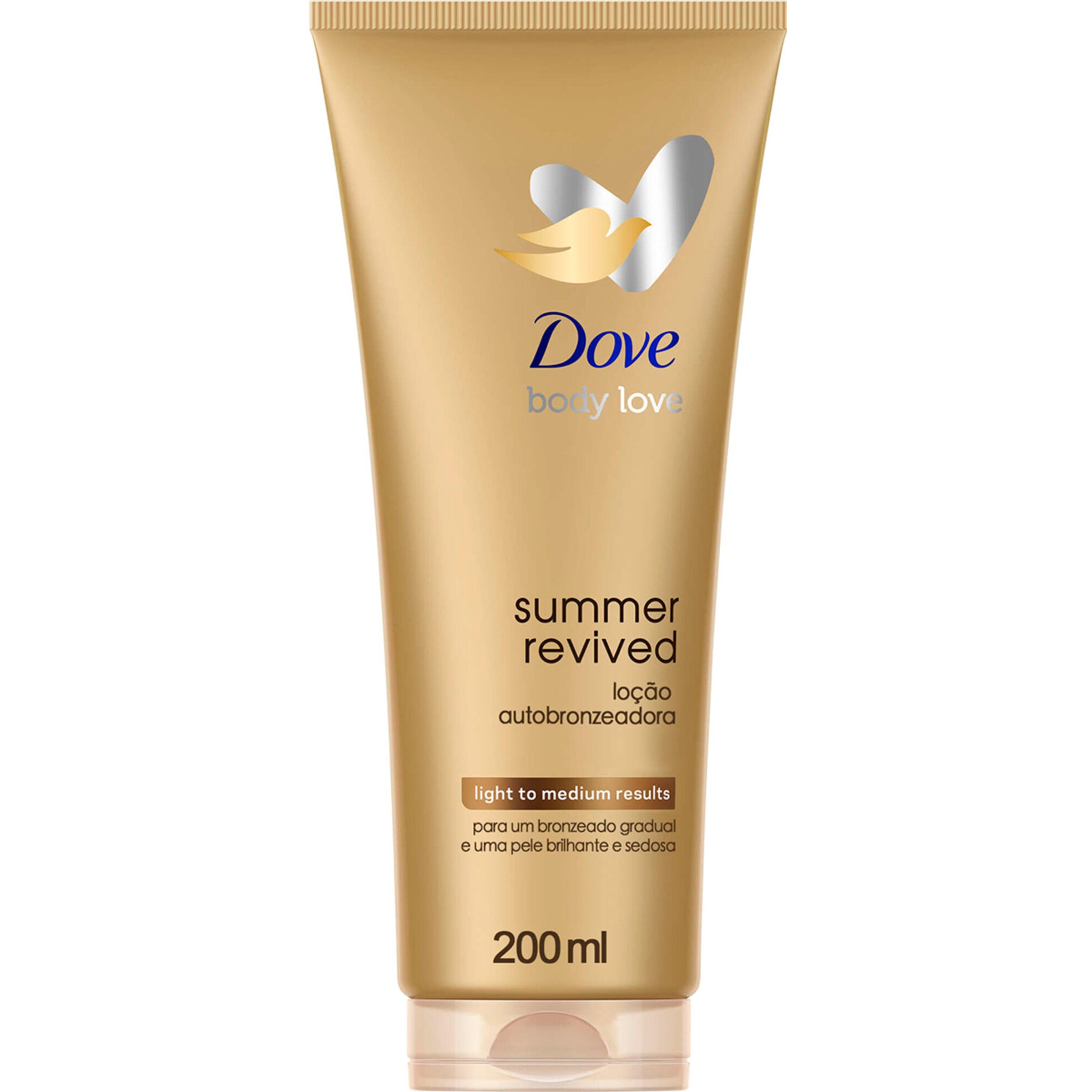 Autobronzeador Loção Corpo Summer Revived Claro embalagem 200 ml