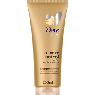 Autobronzeador Loção Corpo Summer Revived Claro embalagem 200 ml - Dove