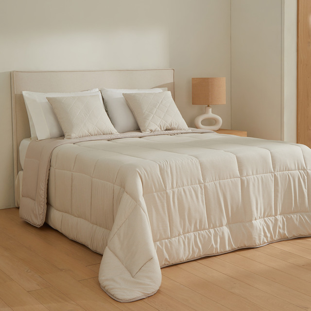 Imagen 0 de Edredón reversible con funda de cojín Leuna