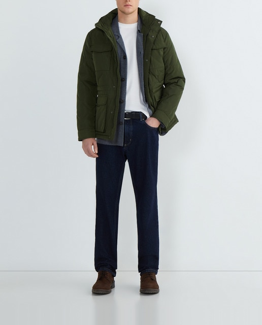 Imagen 0 de Field jacket hombre regular fit capucha desmontable marino