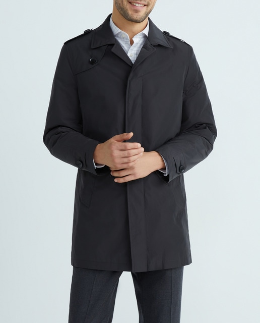 Imagen 0 de Gabardina hombre regular fit acolchada gris