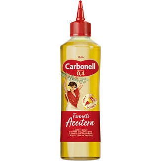 aceite de oliva suave 0,4º botella 460 ml formato aceitera tapón dosificador - Carbonell