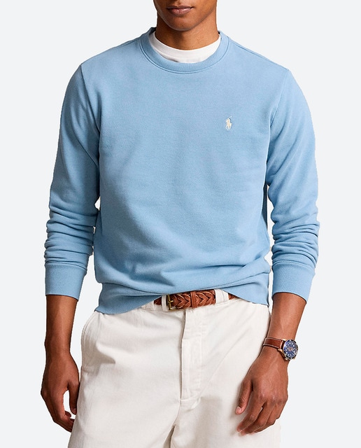 Imagen 0 de Sudadera de hombre de algodón con cuello redondo