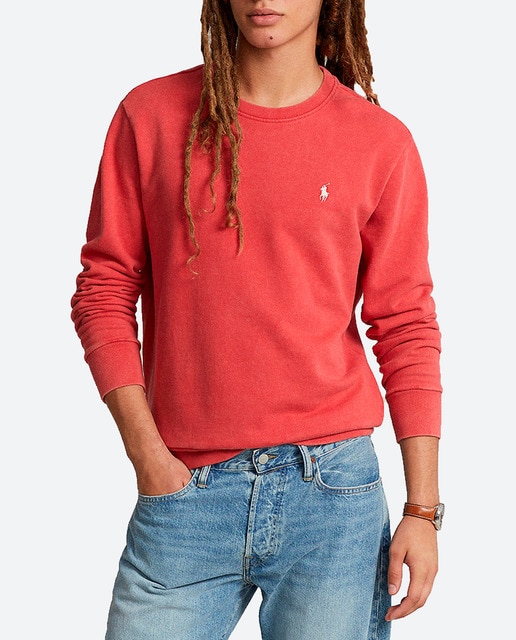 Imagen 0 de Sudadera de hombre de algodón con cuello redondo