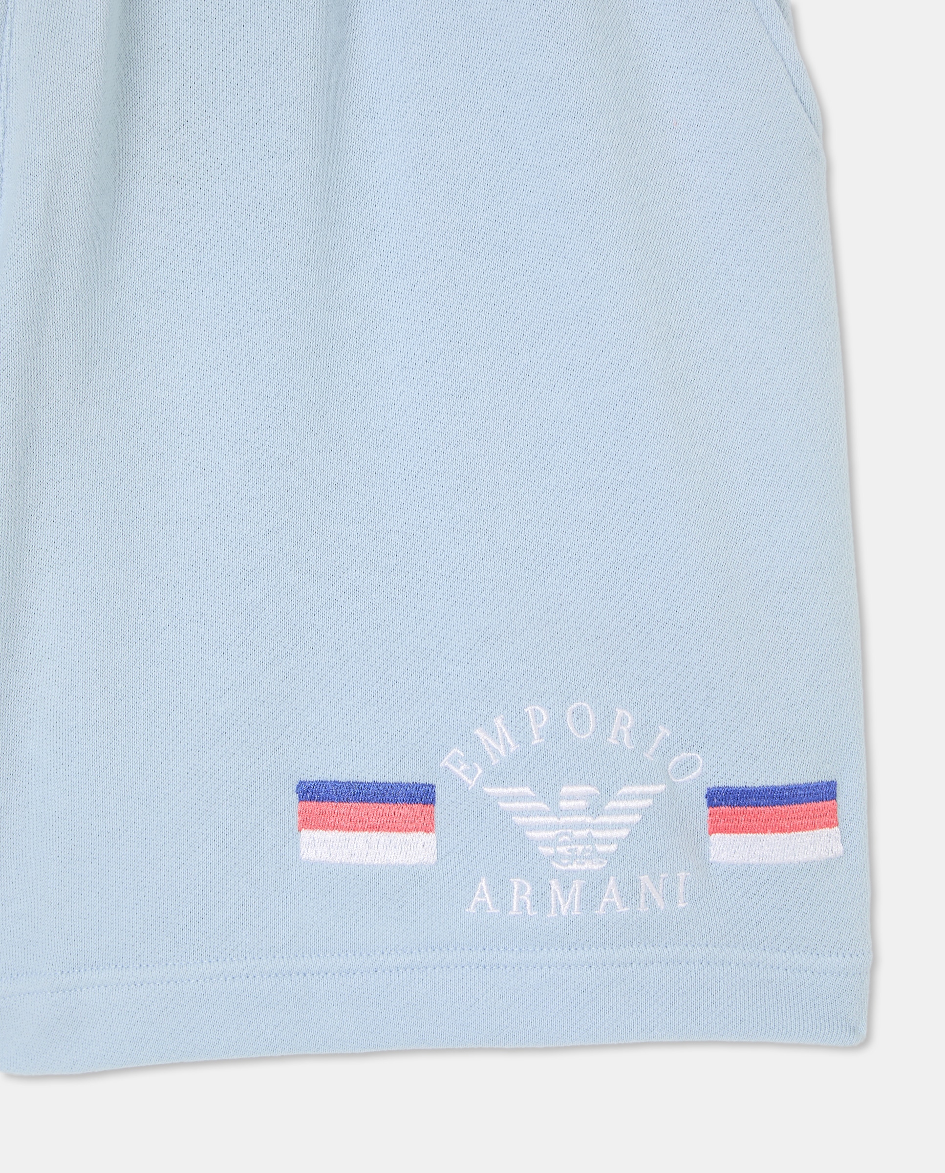Bermudas de Algodão Azul-5