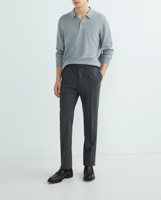 Imagen 0 de Pantalón hombre custom franela azul marino