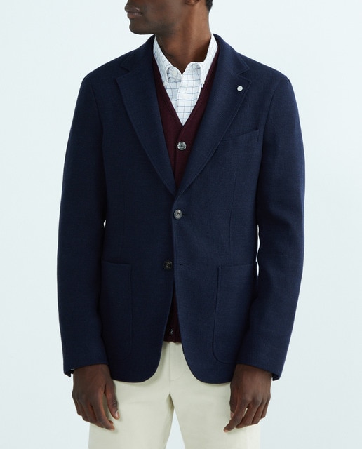 Imagen 0 de Chaqueta hombre regular punto tallas grandes