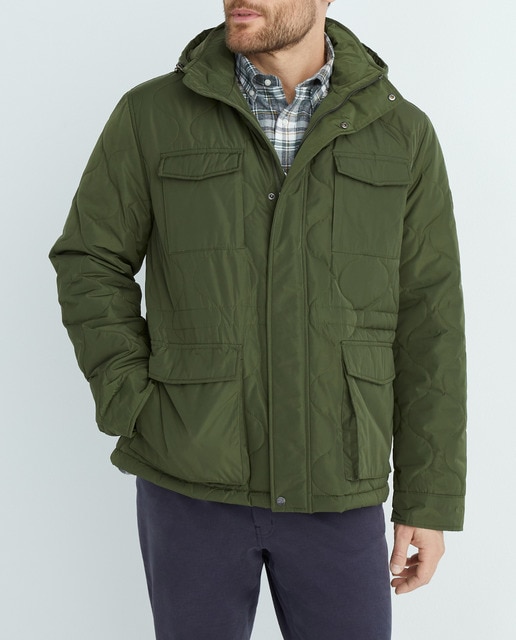 Imagen 0 de Field Jacket hombre regular capucha desmontable tallas grandes