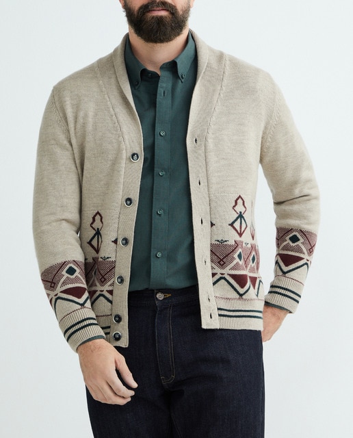 Imagen 0 de Chaqueta de hombre de lana con botones tallas grandes