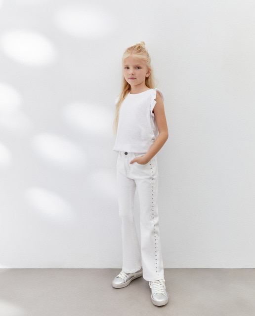 Imagem 0 de Jeans Flare com Strass
