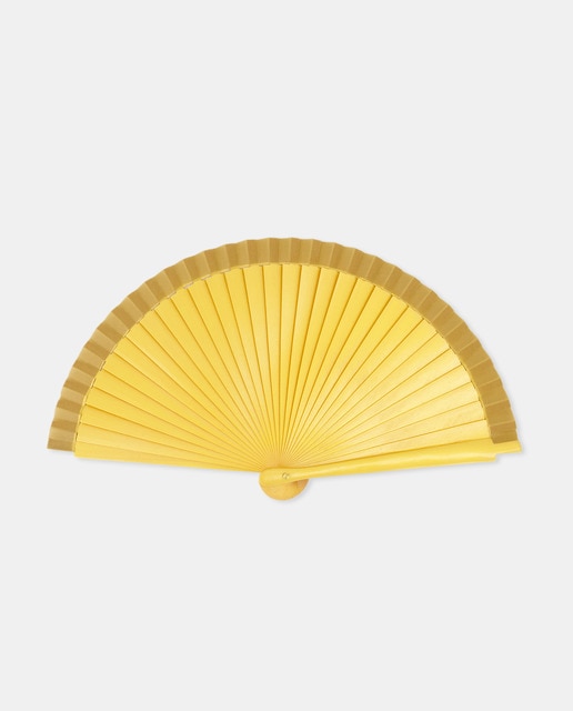 Imagem 0 de Leque de madeira dourado de tamanho de mala