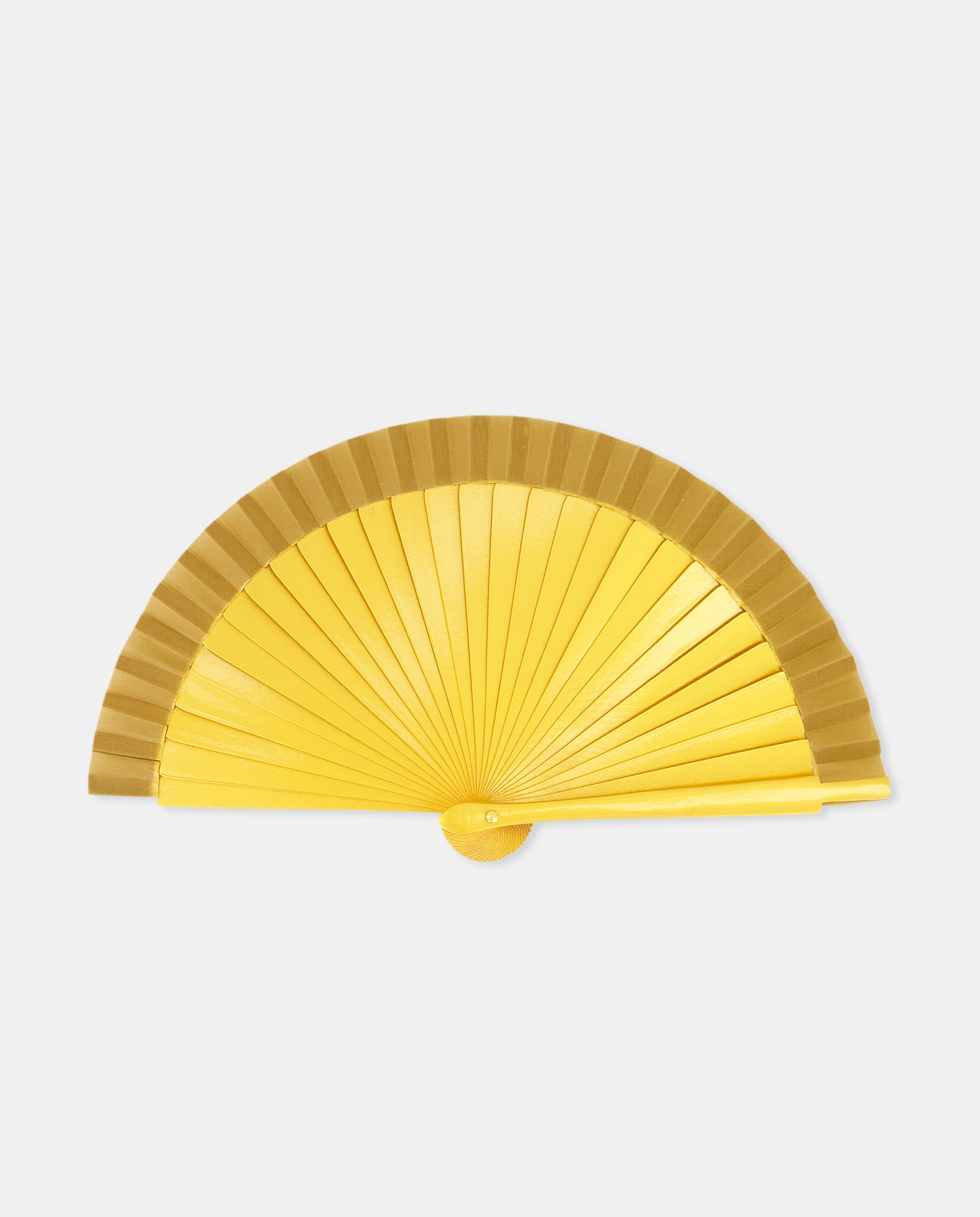 Leque mini dourado com efeito metalizado Ouro-1
