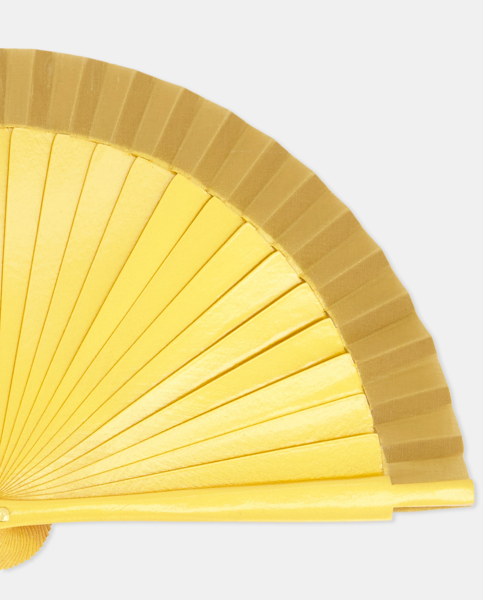 Leque mini dourado com efeito metalizado Ouro-2