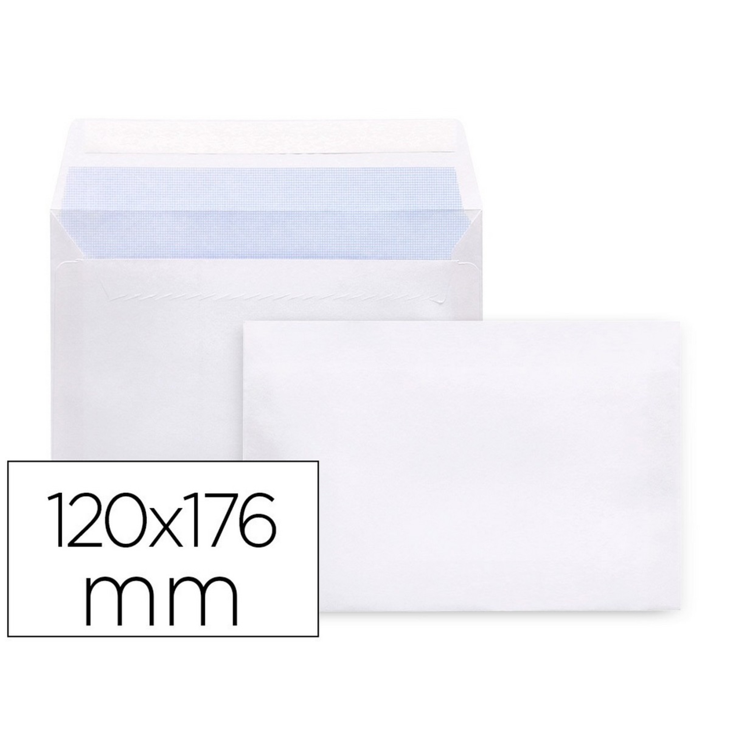 Envelope Branco Tira de Silicone 120X176mm 25un 1