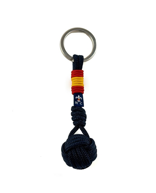 Imagem 0 de Porta-Chaves Bola com Bandeira de Espanha - Azul-Marinho