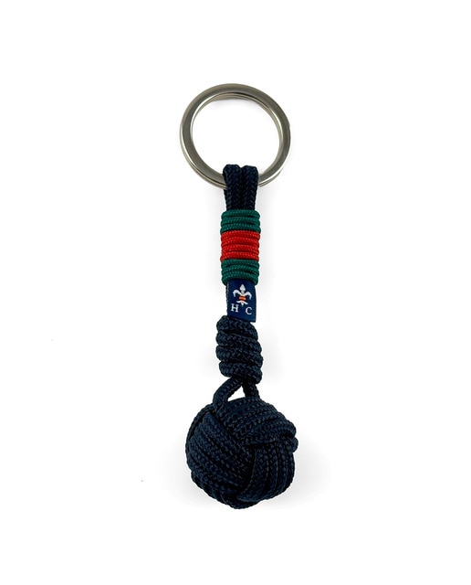Imagem 0 de Porta-Chaves Bola com Cordão Vermelho/Verde - Azul-Marinho