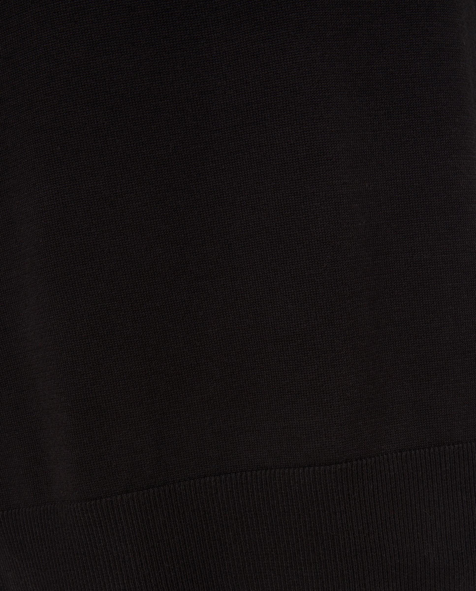 Vestido de mujer de punto midi manga larga Negro-5