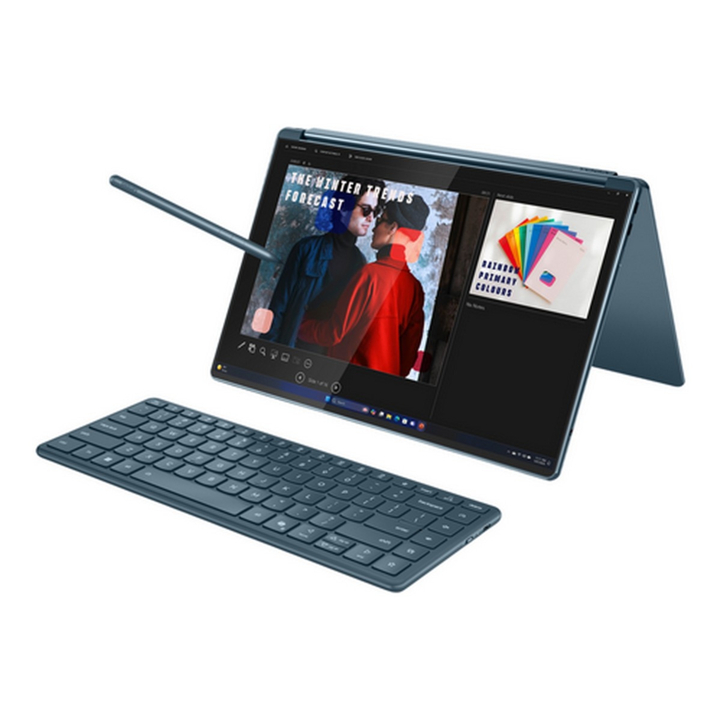 Computador Portátil Lenovo Yoga Book 9 14IAH10-058 2x 14" Touch Ultra 7 255H, RAM 32GB, SSD 1TB, Intel Graphics, W11 Home Azul + Teclado + Rato + Pen 3