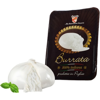 burrata italiana de vaca envase 250 g - Parrotta