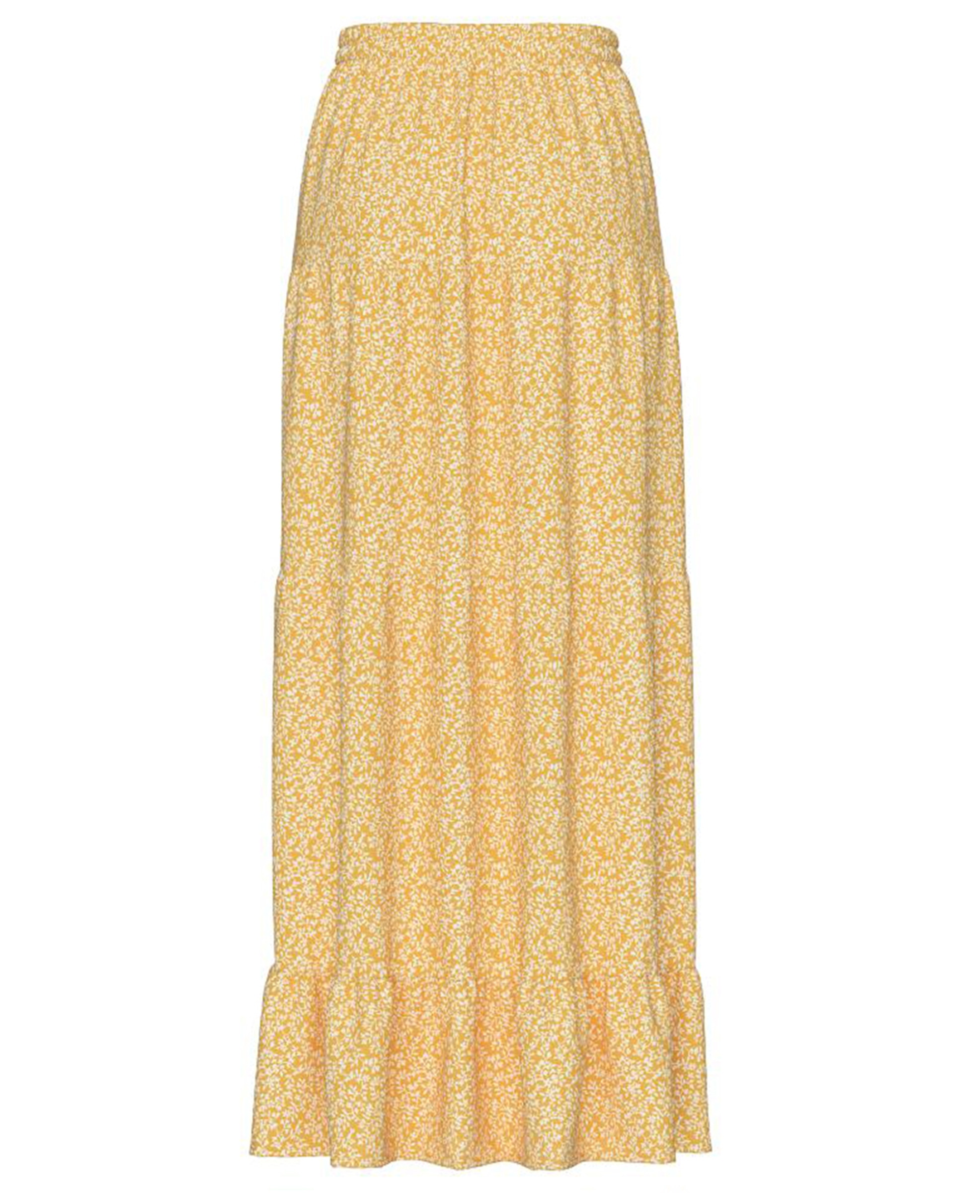 Saia Comprida com Estampado Floral Amarelo-7
