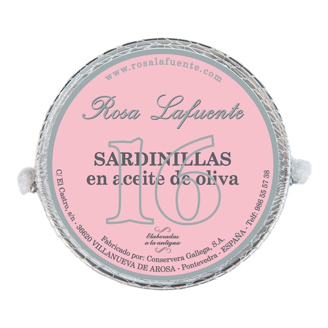 Imagen 0 de Sardinillas en aceite de oliva Rosa Lafuente 16 piezas
