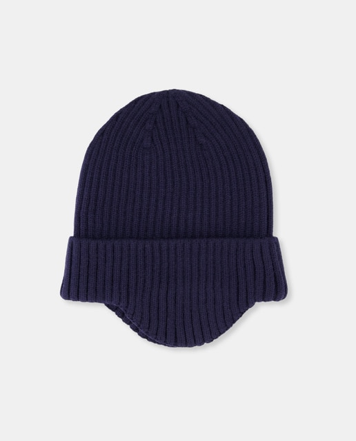Imagem 0 de Gorro Canelado Liso com Tapa-Orelhas a Condizer