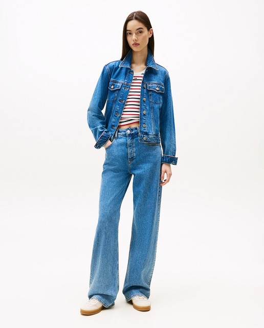 Imagen 0 de Vaquero de mujer MIA relaxed straight fit tiro medio