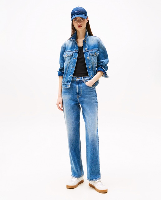 Imagen 0 de Vaquero de mujer LAYLA slim straight fit tiro alto
