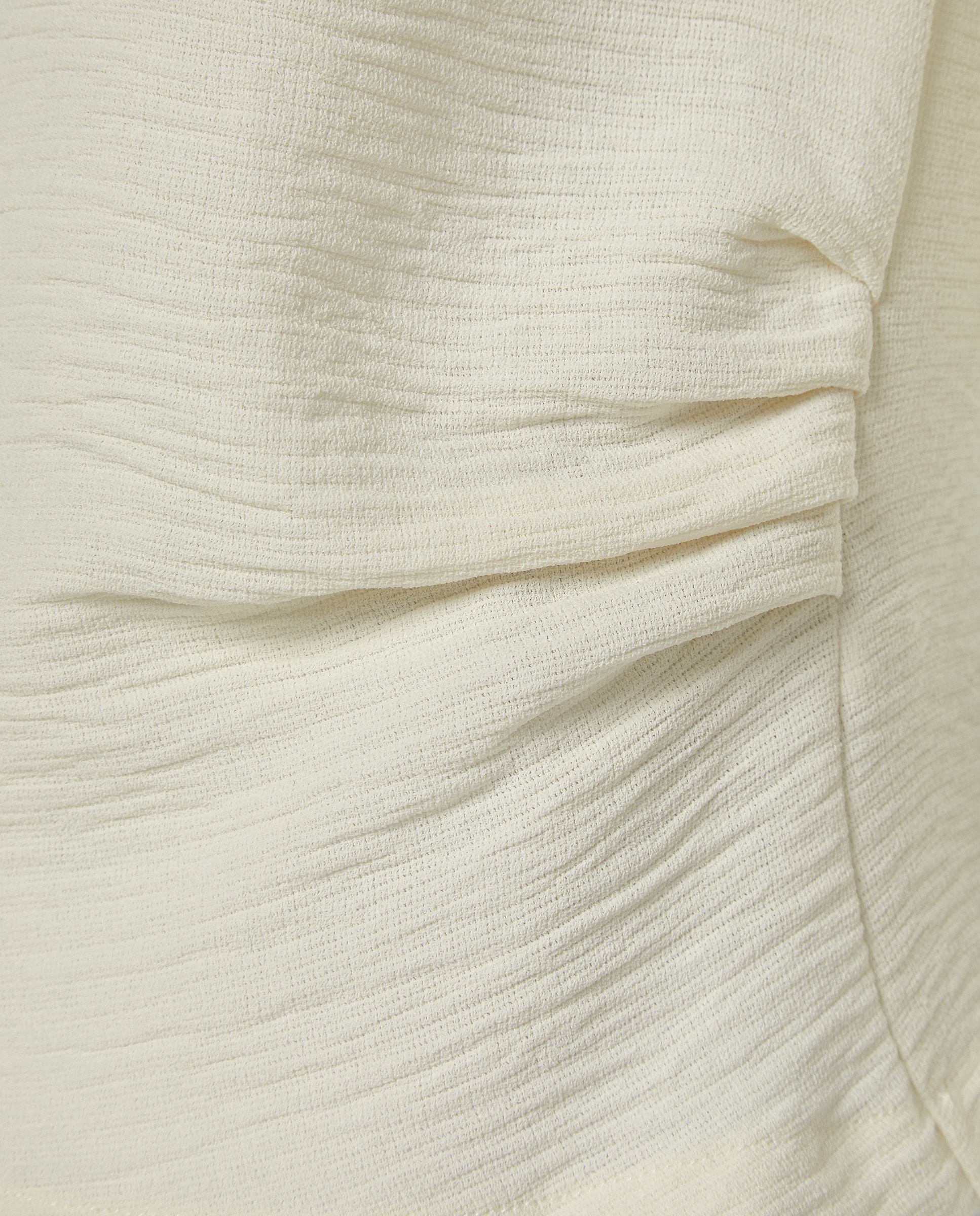 Blusa de Decote Redondo Aberto sem Mangas Branco-5